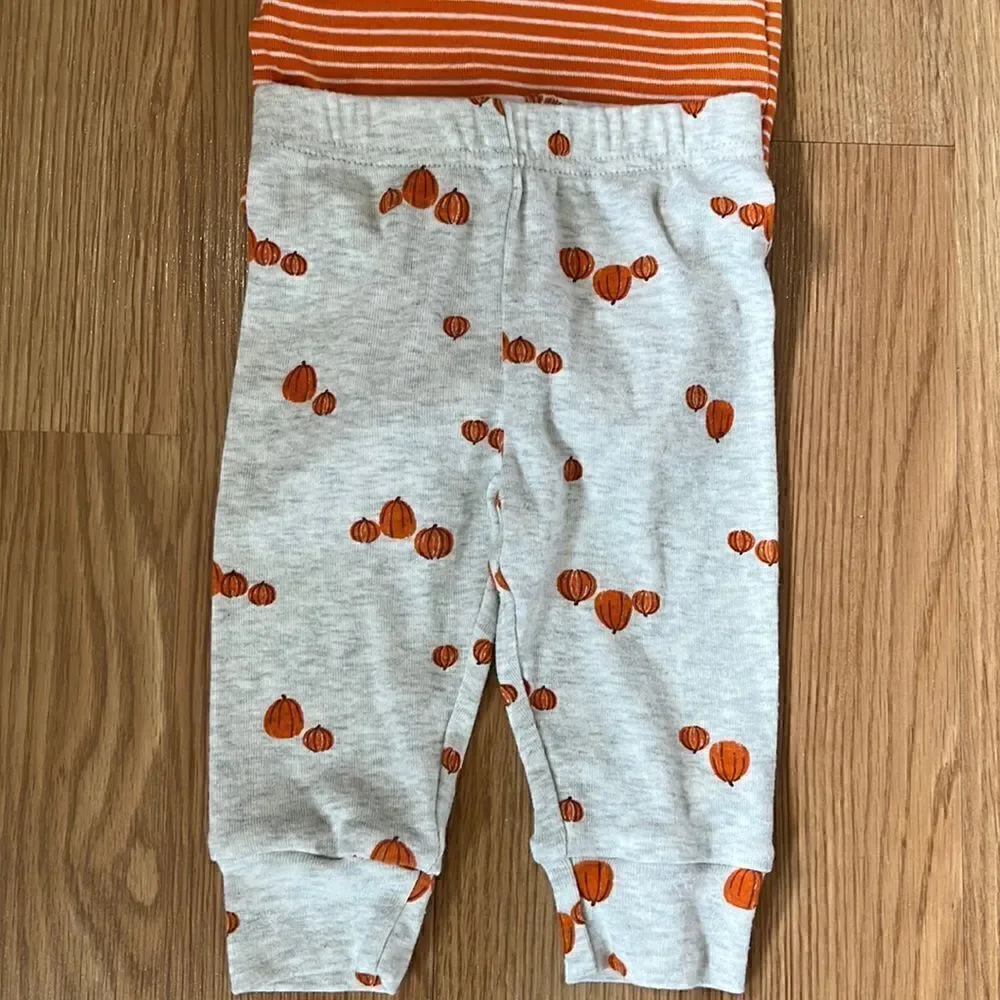 Carters Size 9 Months Cutest Pumpkin In The Patch Onesie and Pant Set